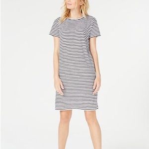 Eileen Fisher 100% Organic Linen T-Shirt Dress